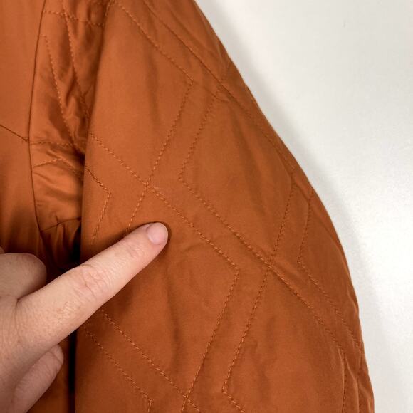 Helly Hansen Canyon Red Orange Quilted Insulator Jacket Size Medium Outdoorsy - Picture 10 of 14